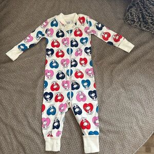 Hanna Andersson Snoopy Cartoon Heart Kids Jammies - LIKE NEW!